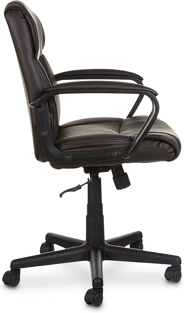 Adjustable Height/Tilt, 360-Degree Swivel, Padded Office Desk Chair with Armrests