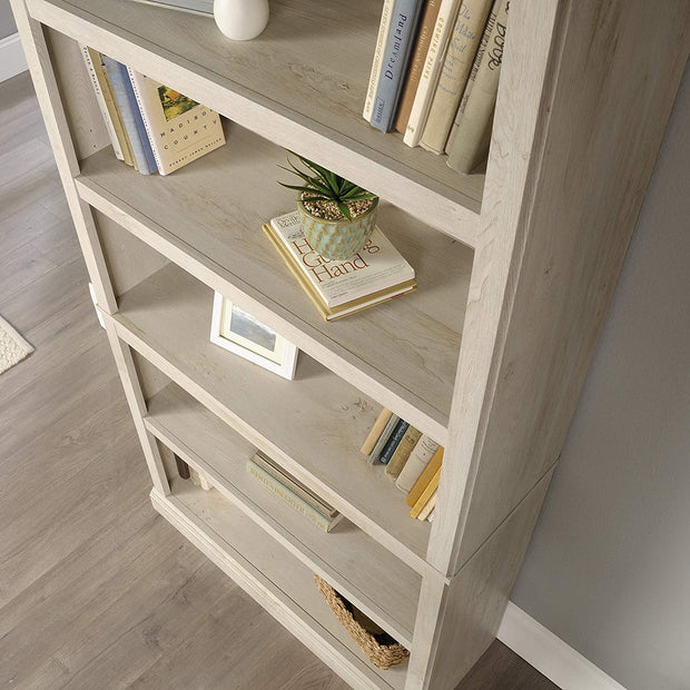 5-Shelf Bookcase, Chalked Chestnut finish Look Book Shelve