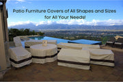 2-Seater Heavy Duty Patio Couch Covers Waterproof, High Wind Resistant Design for Outdoor Furniture